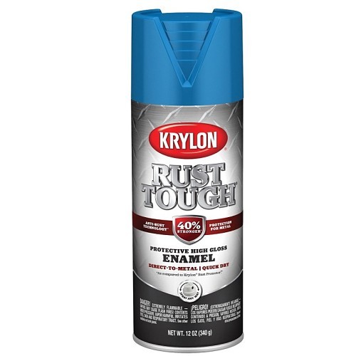 Krylon® K09271008 Spray Paint, 12 oz, Liquid, Safety Blue, Coverage: 25 sq-ft, 24 hr Curing